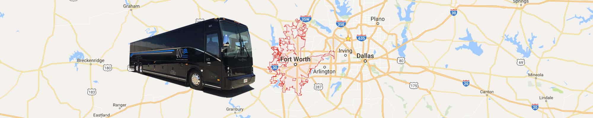 Charter Bus Services Fort Worth, Texas