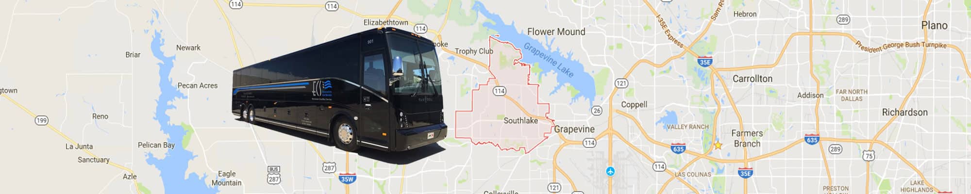 Charter Bus Rentals Southlake, Texas